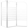 Striped tempered glass bathroom screen 120x68x130 cm by vidaXL, shower doors - Ref: Foro24-146226, Price: 221,36 €, Discount: %