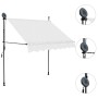 Toldo manual retráctil con LED crema 200 cm de vidaXL, Toldos - Ref: Foro24-145871, Precio: 75,52 €, Descuento: %