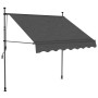 Toldo manual retráctil con LED gris antracita 150 cm de vidaXL, Toldos - Ref: Foro24-145863, Precio: 84,65 €, Descuento: %