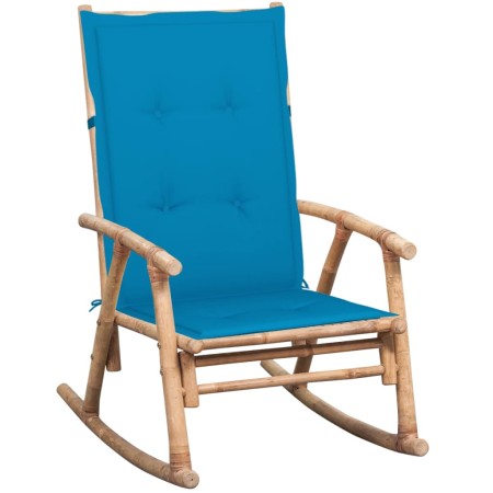 Rocking chair with bamboo cushion by vidaXL, Garden chairs - Ref: Foro24-3063907, Price: 139,23 €, Discount: %