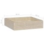 Cream marble sink 40x40x10 cm by vidaXL, Sinks - Ref: Foro24-149168, Price: 133,46 €, Discount: %