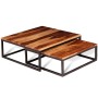 Stackable coffee tables 2 units solid sheesham wood by vidaXL, Coffee table - Ref: Foro24-243961, Price: 111,79 €, Discount: %