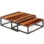 Stackable coffee tables 2 units solid sheesham wood by vidaXL, Coffee table - Ref: Foro24-243961, Price: 111,79 €, Discount: %