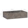 Graues Marmorwaschbecken mit Glanz 45x30x12 cm von vidaXL, Sinkt - Ref: Foro24-149156, Preis: 121,39 €, Rabatt: %