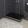 Rectangular black ABS shower tray 80x110 cm by vidaXL, Shower trays - Ref: Foro24-148918, Price: 130,17 €, Discount: %