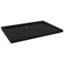 Rectangular black ABS shower tray 80x110 cm by vidaXL, Shower trays - Ref: Foro24-148918, Price: 130,17 €, Discount: %