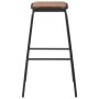 Kitchen stools 6 pcs solid pine wood and black steel by vidaXL, Kitchen stools - Ref: Foro24-3054557, Price: 230,88 €, Discou...