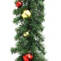 Christmas garland decorated with balls and LED lights 10 m by vidaXL, Christmas lights - Ref: Foro24-246407, Price: 65,50 €, ...