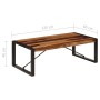 Mesa de centro 120x60x40 cm madera maciza de sheesham de vidaXL, Mesas de centro - Ref: Foro24-247426, Precio: 148,65 €, Desc...