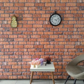 3D Wall Panels Brick Design 10 pcs EPS Terracotta by vidaXL, Wall covering - Ref: Foro24-149580, Price: 183,92 €, Discount: %