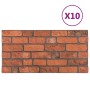 3D-Wandpaneele Brick Design 10 Stück EPS Terrakotta von vidaXL, Wandverkleidung - Ref: Foro24-149580, Preis: 183,92 €, Rabatt: %