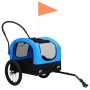 Pet Fahrradanhänger Kinderwagen 2 in 1 Blau Schwarz von vidaXL, Kinderwagen für Haustiere - Ref: Foro24-92438, Preis: 113,99 ...