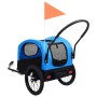 Pet Fahrradanhänger Kinderwagen 2 in 1 Blau Schwarz von vidaXL, Kinderwagen für Haustiere - Ref: Foro24-92438, Preis: 113,99 ...