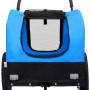 Pet Fahrradanhänger Kinderwagen 2 in 1 Blau Schwarz von vidaXL, Kinderwagen für Haustiere - Ref: Foro24-92438, Preis: 113,99 ...