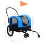 Pet Fahrradanhänger Kinderwagen 2 in 1 Blau Schwarz von vidaXL, Kinderwagen für Haustiere - Ref: Foro24-92438, Preis: 113,99 ...