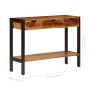 Aparador con 3 cajones madera maciza de Sheesham 110x35x75 cm de vidaXL, Aparadores - Ref: Foro24-247407, Precio: 192,03 €, D...