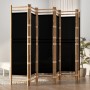 Folding screen with 6 panels made of bamboo and canvas, 240 cm. by vidaXL, Room dividers - Ref: Foro24-350630, Price: 130,53 ...