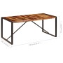 Dining table 180x90x75 cm solid sheesham wood by vidaXL, Kitchen and dining tables - Ref: Foro24-247416, Price: 351,63 €, Dis...