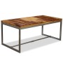 Mesa de comedor de madera maciza de sheesham y acero 180 cm de vidaXL, Mesas de cocina y de comedor - Ref: Foro24-244797, Pre...