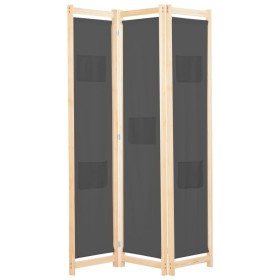 Three-panel gray fabric room divider screen 120x170x4 cm by vidaXL, Room dividers - Ref: Foro24-248175, Price: 56,83 €, Disco...