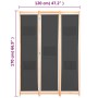 Three-panel gray fabric room divider screen 120x170x4 cm by vidaXL, Room dividers - Ref: Foro24-248175, Price: 56,83 €, Disco...