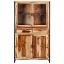 Sideboard with display case made of solid sheesham wood 100x40x175 cm by vidaXL, Sideboards - Ref: Foro24-247448, Price: 861,...