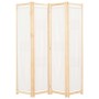 Divider screen with 4 cream fabric panels 160x170x4 cm by vidaXL, Room dividers - Ref: Foro24-248173, Price: 67,93 €, Discoun...