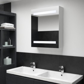 Mueble de baño con espejo LED 50x13,5x60 cm de vidaXL, Tocadores de baño - Ref: Foro24-285115, Precio: 97,99 €, Descuento: %