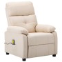 Cream fabric massage chair by vidaXL, Electric massage chairs - Ref: Foro24-289681, Price: 267,03 €, Discount: %