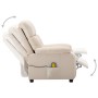 Cream fabric massage chair by vidaXL, Electric massage chairs - Ref: Foro24-289681, Price: 267,99 €, Discount: %