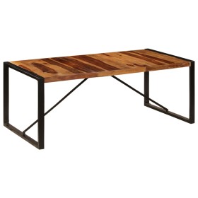 Solid sheesham wood dining table 200x100x75 cm by vidaXL, Kitchen and dining tables - Ref: Foro24-247413, Price: 410,99 €, Di...