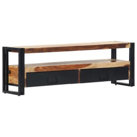 Mueble para TV madera maciza de sheesham 120x30x40 cm de vidaXL, Muebles TV - Ref: Foro24-247451, Precio: 197,99 €, Descuento: %