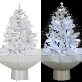 Árbol de Navidad con nieve con base en paraguas blanco 75 cm de vidaXL, Arboles de navidad - Ref: Foro24-284332, Precio: 82,9...