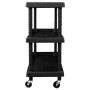 Carro de herramientas de taller 3 niveles PP negro 75x37,5x92cm de vidaXL, Carretillas de carga - Ref: Foro24-151828, Precio:...