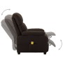 Sillón de masaje eléctrico tela marrón oscuro de vidaXL, Sillones de masaje eléctricos - Ref: Foro24-289677, Precio: 194,99 €...