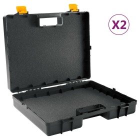 Cases for machines with foam rubber 2 units polypropylene by vidaXL, Hand Tool Sets - Ref: Foro24-151835, Price: 30,10 €, Dis...