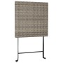 Folding cafe furniture 3 pieces gray synthetic rattan by vidaXL, Garden sets - Ref: Foro24-319991, Price: 111,82 €, Discount: %