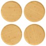 Pizza plates 4 pcs bamboo Ø32x1.5 cm by vidaXL, Pizza molds - Ref: Foro24-352769, Price: 38,93 €, Discount: %