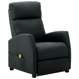 Sillón de masaje de tela gris oscuro de vidaXL, Sillones de masaje eléctricos - Ref: Foro24-289707, Precio: 151,99 €, Descuen...