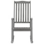 Rocking chair with solid gray acacia wood cushions by vidaXL, Garden chairs - Ref: Foro24-3064213, Price: 212,45 €, Discount: %