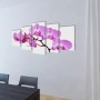 Decorative set of canvases for the wall orchid model, 200 x 100 cm by vidaXL, Posters, prints and visual art - Ref: Foro24-24...