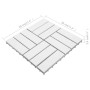 Terrace tiles 10 pcs solid acacia wood white 30x30 cm by vidaXL, Floors and carpets - Ref: Foro24-310118, Price: 55,99 €, Dis...