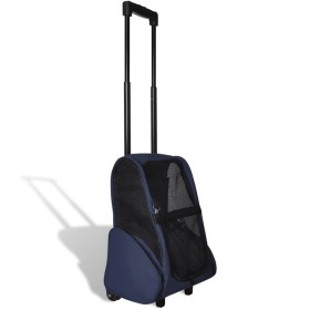 Blauer Mehrzweck-Klappwagen für Haustiere von vidaXL, Kinderwagen für Haustiere - Ref: Foro24-170193, Preis: 53,65 €, Rabatt: %