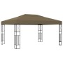 Cenador de tela gris taupé 3x4 m de vidaXL, Carpas y cenadores - Ref: Foro24-312270, Precio: 267,53 €, Descuento: %