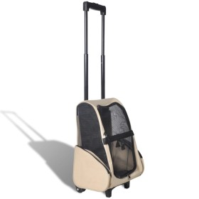 Foldable multi-purpose beige pet carrier by vidaXL, pet strollers - Ref: Foro24-170192, Price: 53,00 €, Discount: %