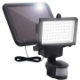 Foco LED solar LED para jardín con sensor negro de vidaXL, Iluminación de exterior - Ref: Foro24-315693, Precio: 48,99 €, Des...