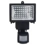 Foco LED solar LED para jardín con sensor negro de vidaXL, Iluminación de exterior - Ref: Foro24-315693, Precio: 48,99 €, Des...