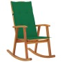 Rocking chair with solid acacia wood cushions by vidaXL, Garden chairs - Ref: Foro24-3064184, Price: 199,71 €, Discount: %