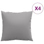 Decorative cushions 4 pcs gray fabric 60x60 cm by vidaXL, Cushions - Ref: Foro24-314354, Price: 56,43 €, Discount: %