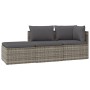 3-teiliges Gartenmöbel-Set und Kissen synthetisches Rattangrau von vidaXL, Outdoor-Sofas - Ref: Foro24-318677, Preis: 261,28 ...